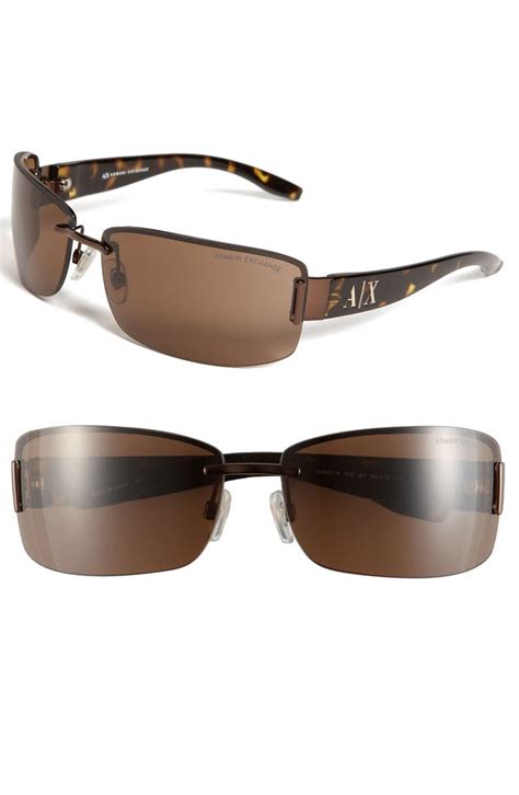 cheap prise armani women's sunglass|Armani exchange women rimless sunglasses.